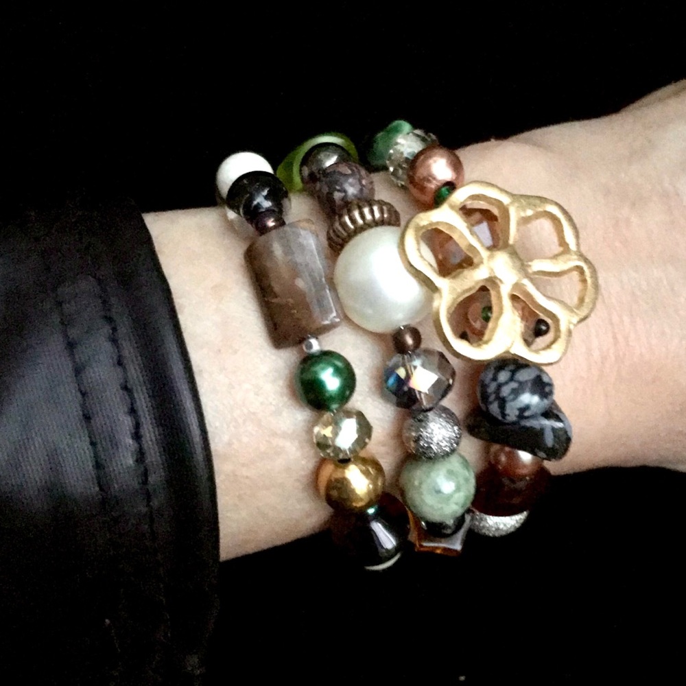 Handmade Bracelet with Vintage and Modern Elements (NB54-5H) New Without Tags - Picture 2 of 9